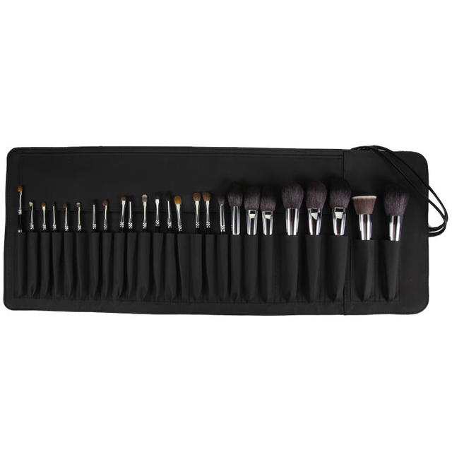 high-end quality 25pccs Cosmetics Makeup Brush set with black handle